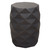 Fig Solid Mango Wood Accent Table In Grey Finish W/ Geometric Motif By Diamond Sofa FIGETGR