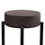 Alex Small 22" Accent Table With Solid Mango Wood Top In Espresso Finish W/ Silver Metal Inlay By Diamond Sofa ALEXSATES