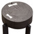 Alex Small 22" Accent Table With Solid Mango Wood Top In Espresso Finish W/ Silver Metal Inlay By Diamond Sofa ALEXSATES