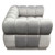 Image Low Profile Chair In Platinum Grey Velvet W/ Brushed Silver Base By Diamond Sofa IMAGECHGR