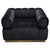 Image Low Profile Chair In Black Velvet W/ Brushed Gold Base By Diamond Sofa IMAGECHBL