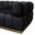 Image Low Profile Chair In Black Velvet W/ Brushed Gold Base By Diamond Sofa IMAGECHBL