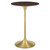 Lippa 28" Wood Bar Table EEI-5529-GLD-CHE