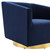 Twist Accent Lounge Performance Velvet Swivel Chair EEI-4626-GLD-MID