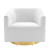 Twist Accent Lounge Performance Velvet Swivel Chair EEI-4626-GLD-WHI