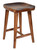 Contoured Seat Suar Wood Counter Stool (12019107)