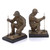 4.5" X 6" X 8" Red Patina & Black - Golfer Bookends (354602)