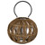 Round Rustic Brown Bamboo Lantern (383221)