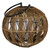 Round Rustic Brown Bamboo Lantern (383221)