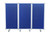 106" X 1" X 71" Blue, Metal And Fabric - Screen (348668)