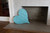18" Rustic Farmhouse Turquoise Wooden Heart (384906)