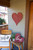 24" Rustic Farmhouse Red Large Wooden Heart (384908)