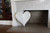 24" Rustic Farmhouse White Wash Large Wooden Heart (384909)