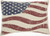 Vintage Americana Distressed Flag Lumbar Pillow (386095)