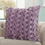 Lavender Pleated Velvet Throw Pillow (386616)