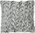 Pale Gray Pleated Velvet Throw Pillow (386617)