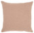 Blush Solid Woven Throw Pillow (386677)