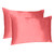 Coral Dreamy Set Of 2 Silky Satin King Pillowcases (387838)