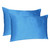 Bright Blue Dreamy Set Of 2 Silky Satin King Pillowcases (387844)