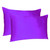 Bright Purple Dreamy Set Of 2 Silky Satin King Pillowcases (387850)