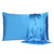 Bright Blue Dreamy Set Of 2 Silky Satin Standard Pillowcases (387870)