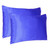 Royal Blue Dreamy Set Of 2 Silky Satin Standard Pillowcases (387879)