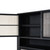 Modern Rustic Black Rattan Double Decker Accent Cabinet (388242)