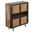 Modern Rustic Natural Rattan Double Decker Accent Cabinet (388246)