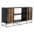 Modern Rustic Black And Natural Media Center Tv Stand (388254)
