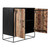 Modern Rustic Black And Natural Accent Cabinet (388255)