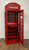 Vintage Red Wooden Phone Booth Bar Cabinet (388258)