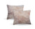 Set Of Two Blush Natural Sheepskin Square Pillows (388611)