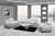 114" Captivating White Leather Sofa Set (329522)