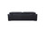 117" Modern Black Leather Sofa Set (329716)