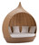 Teardrop Shaped Beige And Natural Daybed (392018)