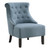 Evelyn Tufted Chair In Blue Fabric - Blue/Grey Wash (SB586-B84)