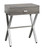 12" X 18.25" X 22.25" Dark Taupe, Chrome, Particle Board, Metal - Accent Table (333131)