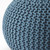 Cool Blue Woven Pouf Ottoman (388960)