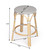 Grey And White Rattan Counter Stool (389088)