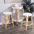 White Rattan Counter Stool (389100)