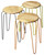 Stackable Iron Colored Stools (389111)