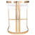 Gold And White Faux Leather Counter Stool (389131)