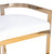 Gold And White Faux Leather Counter Stool (389131)