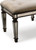 Ivory And Mirror Vanity Bench (389195)