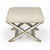 Mirrored X Frame Vanity Stool (389197)