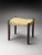 Solid Wood And Woven Jute Stool (389203)