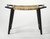 Black And Natural Cane Woven Stool (389206)