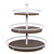 Three Tiered Metal And Wood Decorative Stand (389285)