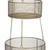 Two Tiered Gold Metal Hanging Basket (389299)