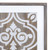 Wooden Gray And Beige Ethnic Tile Wall Plaque (389304)